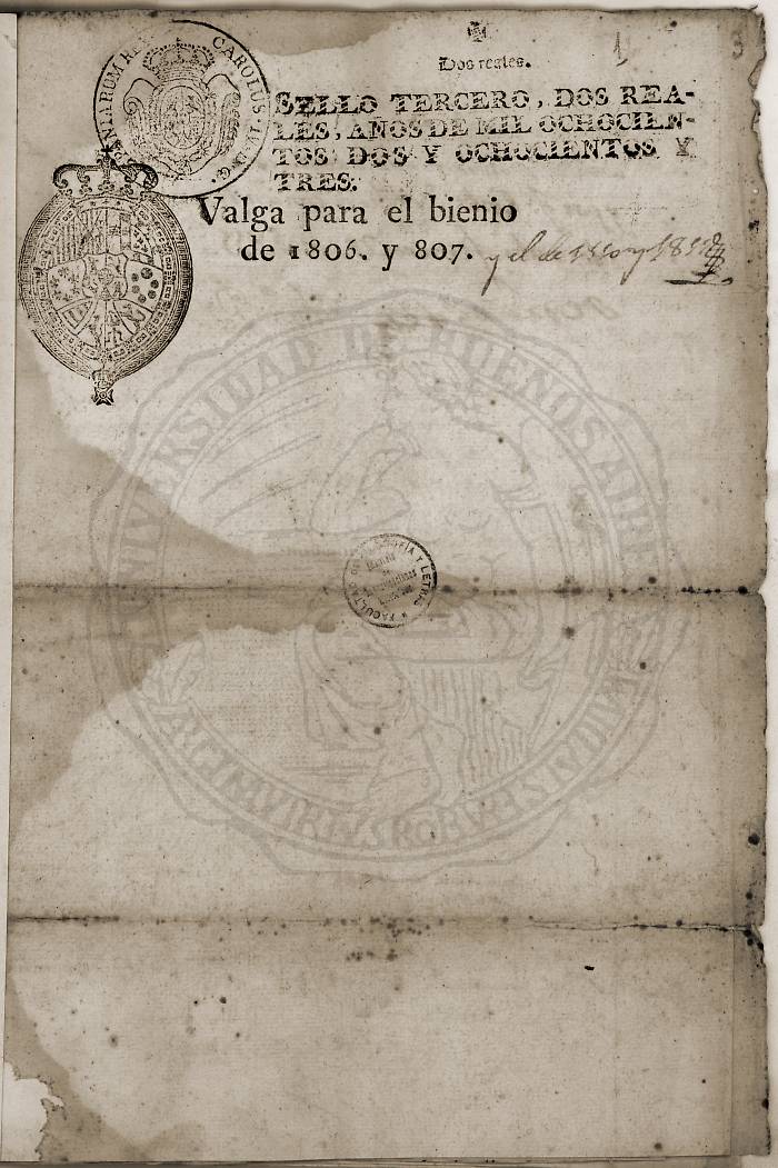 Documento 1 folio 1 