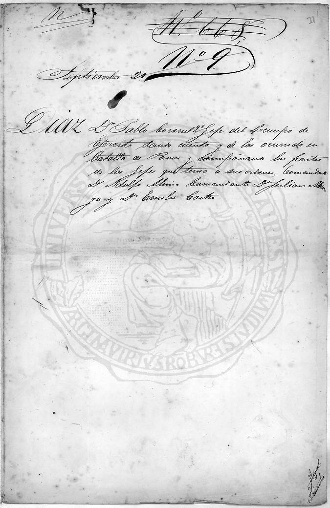 Documento 8 folio 1 