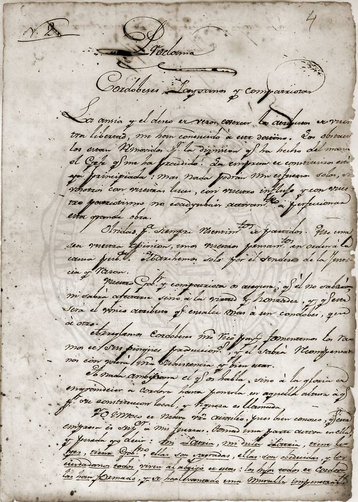 Documento 4 folio 1 
