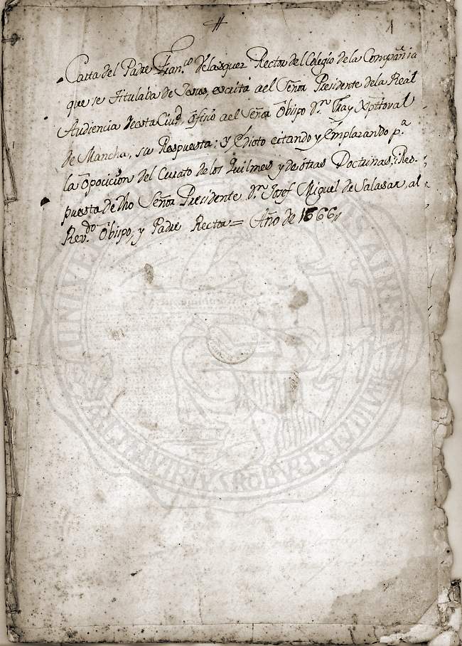 Documento 1 folio 1 