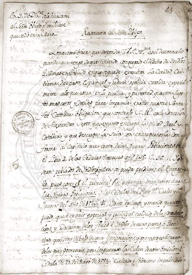 Documento 5 folio 1 