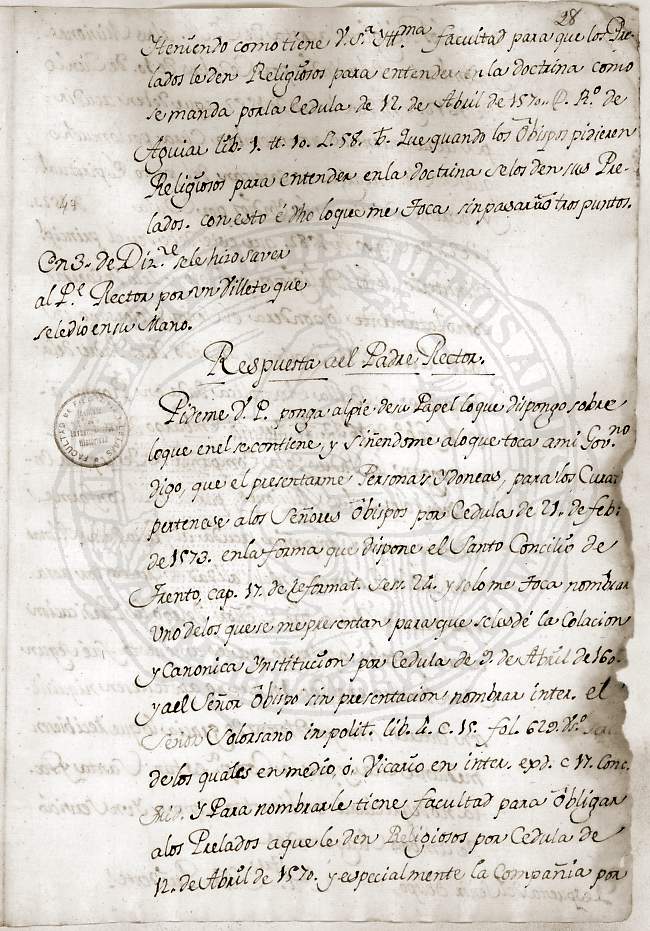Documento 5 folio 3 