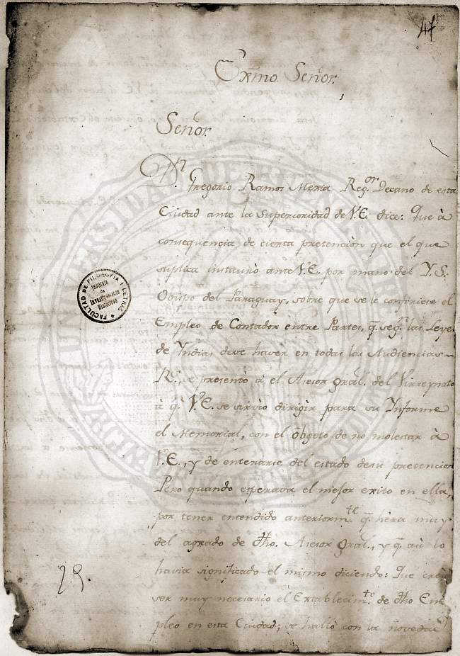 Documento 14 folio 1 