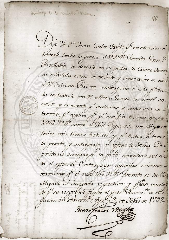 Documento 20 folio 1 
